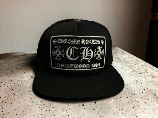 Chrome Hearts Black Snapback Hat