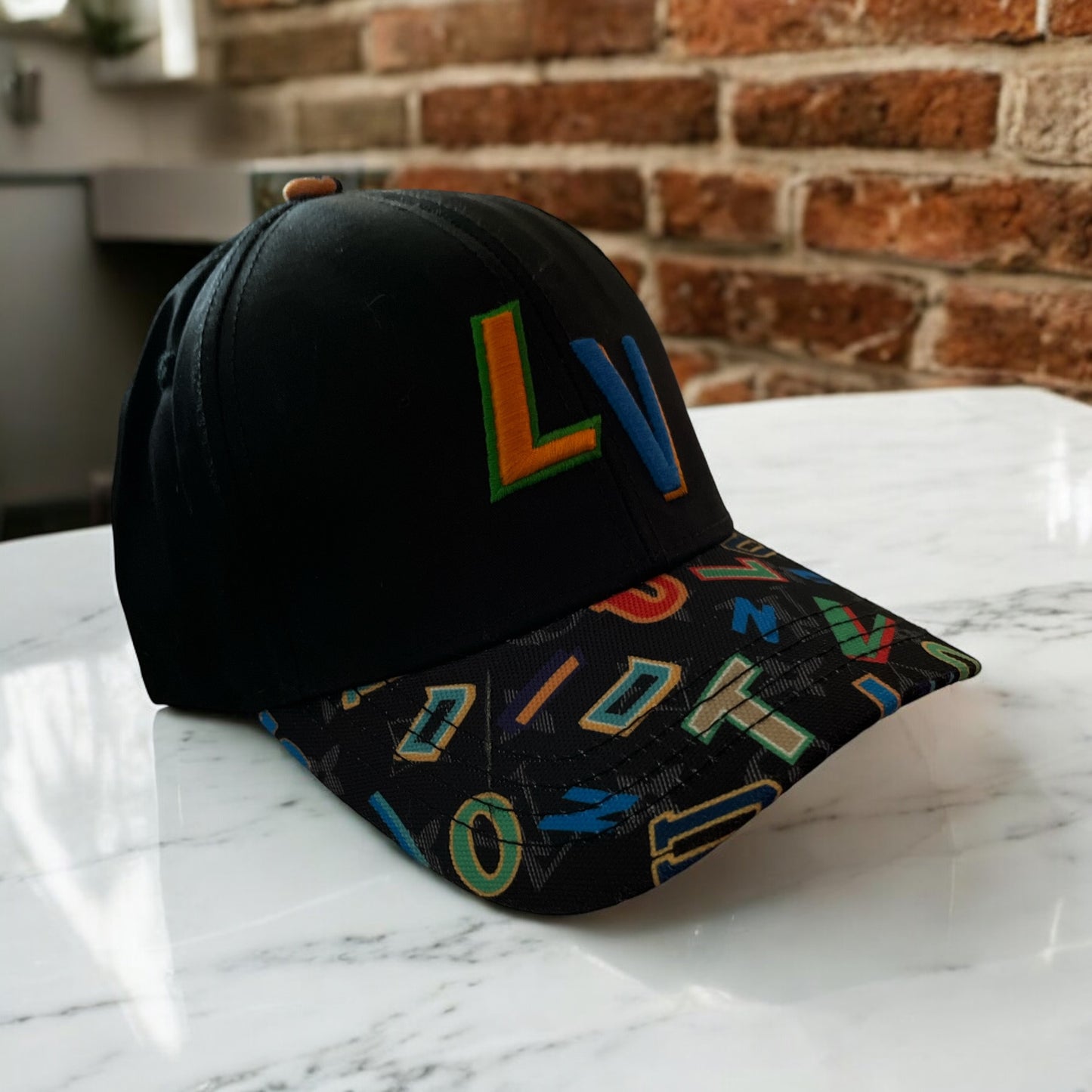 Louis Vuitton Colorful Lettered Brim Hat