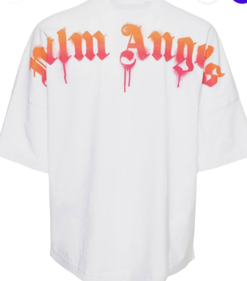 Palm Angels Sprayed Palm Oversized T-shirt